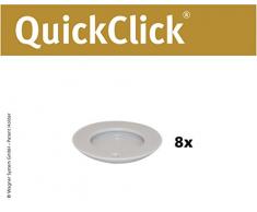 Wagner QuickClick® Suelo para sillas (Ultrasoft, Mecanismo QuickClick, 8 Unidades Hyper Slim – Diámetro 25 mm – 15793200