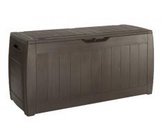 Keter Caja de almacenamiento para baúl Hollywood, marrón, 270L, 117,5 x 45 x 57,3 cm