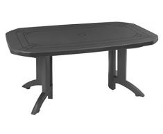 GROSFILLEX 52174002 Mesa Vega Abatible 165 x 100, Antracita, 165 x 100 x 72 cm