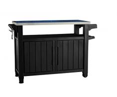 Keter Unity XL Mesa de Barbacoa, Gris, 134x51.7x89.6 cm