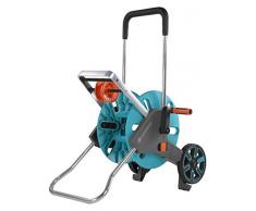 Gardena AquaRoll M Easy Tambor de Carrete Manual Negro, Azul, Naranja - Carretes de Manguera de jardín (Tambor de Carrete, Manual, Funcional, Negro, Azul, Naranja, Independiente, 60 m)