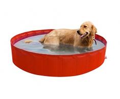 New Plast My Dog Pool 220 Piscina para Perro, Naranja, 35,5 x 15 x 5,5 cm