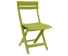 Grosfillex Miami Silla Plegable, kaktusgrün, 42 x 9 x 93 cm