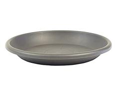 maceta greemotion posavasos antracita - platillo con 19 cm de diámetro 2.4 cm de altura - macetero de plástico - posavasos de plantas redondo - platillo de plantas