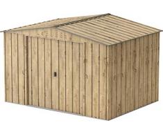 Duramax - caseta cobertizo jardín - TOP HERCULES 10x8 - Metal - color imitación madera