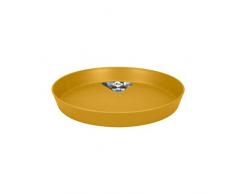 Elho Loft Urban Saucer Round 24 - Plato por Exterior Y Accesorios - Ø 24.4 x H 3.4 cm - Amarillo/Honey Yellow