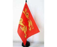 AZ FLAG Bandera de Mesa de Baja NORMANDÍA 21x14cm - BANDERINA de DESPACHO DE Basse-Normandie - Francia 14 x 21 cm