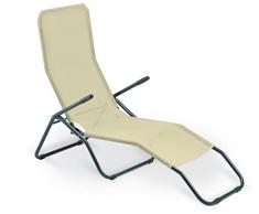 Garden S1621010 Friend Tumbona Formentera Basculante de Acero y textileno 450 g/m² Color Beige