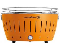 LotusGrill G-OR-435 - Barbacoa de carbón sin humo XL, color naranja