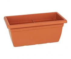 Dehner Jardinera akea, Aprox. 60 x 31 x 26 cm, plástico, Terracota