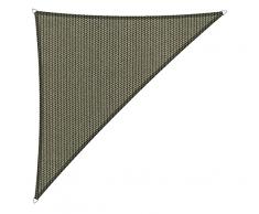 Shadow Comfort Sombra Vela Sombrilla Toldo Permeable al Agua HDPE Jardín Toldo para Jardín Exterior Terraza UV Bloque - Triángulo 5x5x7,10m - Desert Storm