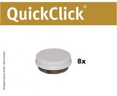 Wagner QuickClick® Suelo para sillas (Ultrasoft, Mecanismo QuickClick, 8 Unidades Duo – Diámetro 20 Mm – 15833000