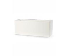 Teraplast Schio - Caja de 100 cm con Maceta, Color Blanco