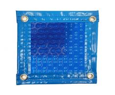 International Pool Protection Manta TÉRMICA (6x3m) DE 500 MICRAS Geo Bubble con Refuerzo EN Todo EL Contorno + Cubierta DE PROTECCIÓN para COBERTOR Solar + ENROLLADOR TELESCÓPICO.