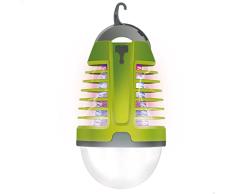 Aktive 61552 - Lámpara antimosquitos LED nocturna, Luz blanca 70 lúmenes, Antimosquitos eléctrico 9 x 15 cm, Incluye cable USB y cepillo limpiador, Lámpara mata mosquitos, verde