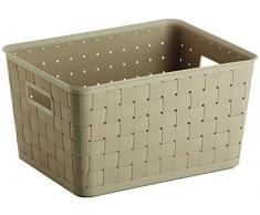King Home cesta de ratán, beige