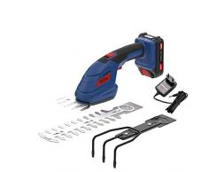 Güde 58404 GPS 18-201-05 - Kit de Cuidado de jardín (18 V, Accesorio para Tijeras de césped, Accesorio para setos/arbustos, rastrillo, Azul, Negro, Rojo