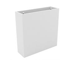 Vondom 42430R Maceta Autorriego, Blanco, 30x120x80 cm