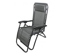 Linea Garden Friend Tumbona Siesta plegable multiposición Gris