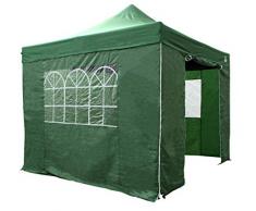 All Seasons Gazebos Pesado Deber Completamente Impermeable Pop Up Gazebo con 4 Cremallera Lado Paredes, 3 Medidor Longitud x 3 Medidor Anchura, Verde