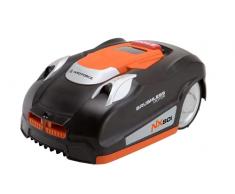 Yard Force Robot cortacésped NX80i (hasta 800 m², con conexión Wi-Fi, aplicación, Sensor ultrasónico iRadar, función de Corte de Bordes, Panel de Control LCD con Teclado numérico), negro/naranja