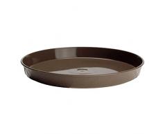 Verdenia 7241 - Posavasos para Plantas y Hierbas, de plástico, Ligero, Estable, Redondo, Muchos Colores, Estructura de Madera, diámetro de 11 cm, 22 cm, Color marrón