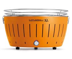 LotusGrill XL LG G435 U O - Naranja - Barbacoa con baterías y Cable de alimentación USB - ¡Nuevo 2019!
