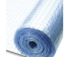 Tenax Net Film 1,80 x 50 m - Lona Protectora Impermeable Multiusos Transparente y Reforzada, protección de Muebles de jardín o Madera, Trabajos de Mantenimiento