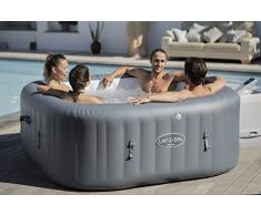 BESTWAY 60031 - Spa Hinchable Lay-Z-Spa Hawaii Hydrojet Pro Para 4-6 personas Cuadrado 180x180x71 cm