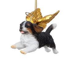 Adornos para árbol de Navidad – Honor The Pooch King Charles Cavaliers Adornos navideños para Perro ángel – Decoraciones navideñas