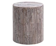 Amazon Aware - Taburete de madera reciclada y soporte para plantas, para exteriores, color marrón natural