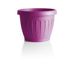 TERAPLAST 09743725 Maceta con Reserva de Agua Fucsia 25x24x10 cm 25 x 24 cm
