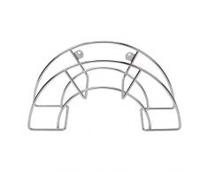 Sauvic 03302 Soporte Manguera PEQUEÑO Inoxidable 18/8, Acero, 36.50x12.50x18.50 cm