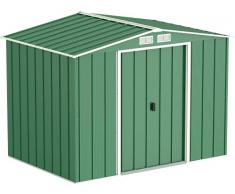 Duramax - caseta cobertizo jardín - ECO 8X6 - Metal - color verde