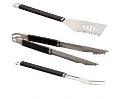 Char-Broil 140 545: Kit de Herramientas para Barbacoa de Tres Piezas, Acero Inoxidable.