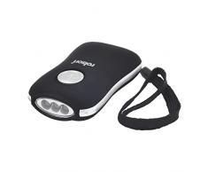 Rolson Dicoal 61702 - Linterna Dinamo 3 Leds Negro