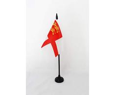 AZ FLAG Bandera de Mesa de la Isla DE Sark 15x10cm - BANDERINA de DESPACHO ANGLONORMANDA DE Sark 10 x 15 cm