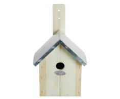 Esschert Design NKP 32 x 18 cm caja de madera de nido de Tit - Natural