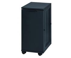 Enders Mesita auxiliar y modular negra como almacenaje para fiestas de barbacoa - Mesa auxiliar barbacoa con dos imánges fuertes como carrito con ruedas para terraza y jardín #8818
