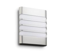 Philips myGarden Raccoon - Aplique, iluminación exterior, sin sensor de movimiento, LED, luz blanca cálida, IP44, color gris