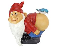 Diseño Toscano qm2872400 Grande Loonie Moonie Nalgas Desnudas gnomo de jardín Estatua