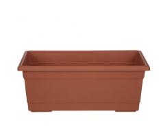 Whitefurze G01P60 Milano Patio - Macetero (60 cm), color marrón claro