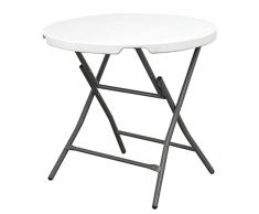 Mesa de cóctel plegable 80 x 80 x 74 cm