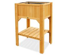 HABAU 2853 - Cama elevada compacta con Estante, Amarillo