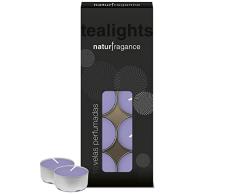 Flower - Naturfragance Tealights Perfumadas Aroma Lavanda, 10 unidades
