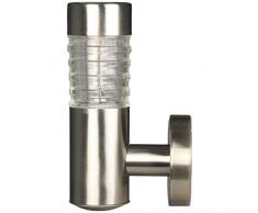 Luxform Tacoma - Lámpara de Pared LED Solar, Color Plateado