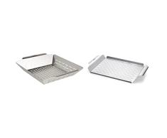 Weber 6434 - Cesta Para Verduras Acero Inoxidable & Style 6435 Professional-Grade Grill Pan