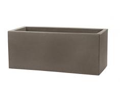 Teraplast Schio - Caja de 100 cm con maceta, color marrón