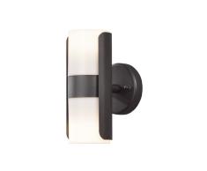 Konstsmide Modena - Lámpara de Pared (bajo Consumo, Aluminio Lacado y plástico Opaco), Color Negro