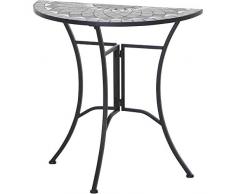 Siena Garden Como Mesa, Mate-Negro/Gris Oscuro